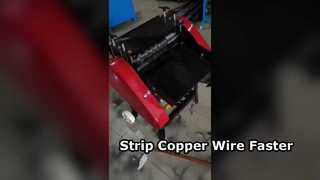 Vidéo de travail de la machine à dénuder les fils de cuivre | Récupération rapide et facile du cuivre